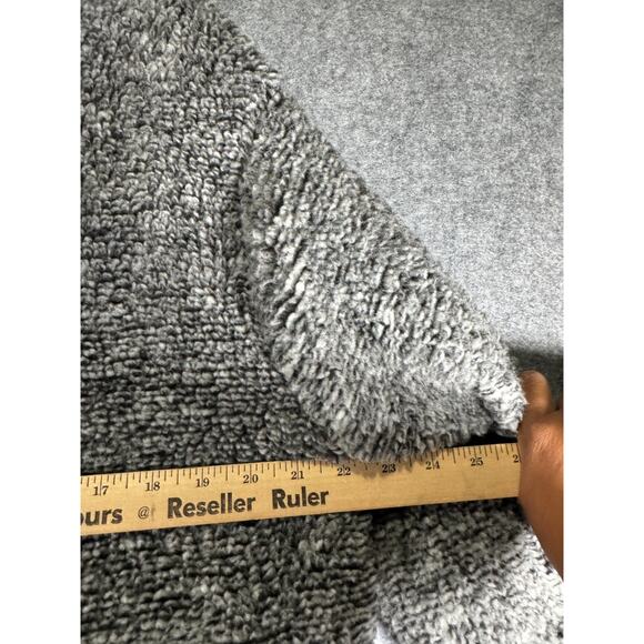 Stoosh Jacket Women Medium Gray Sherpa Teddy Coat Long Sleeve Winter Comfort - Picture 4 of 10